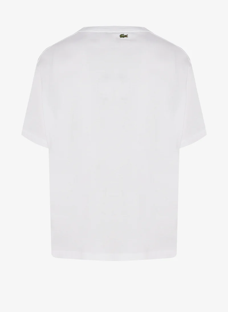 لاكوست تيشيرت كلاسيك بطبعة